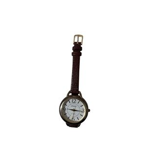 Chico’s Gold-Tone Watch with Brown Strap ( Need Battery)